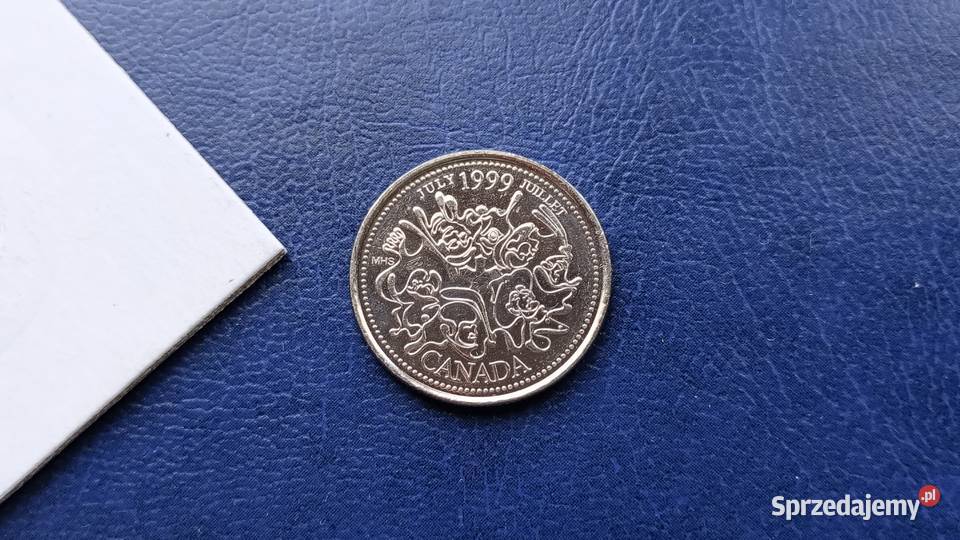 Stare monety 25 cent 1991 Kanada 2 Lesko
