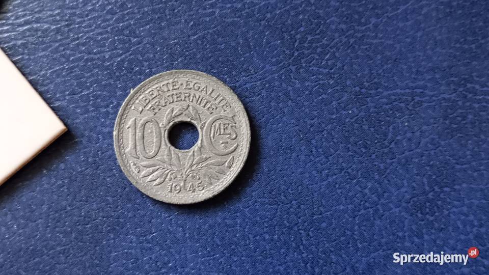 Stare monety 10 centym 1945 Francja Lesko sprzedam