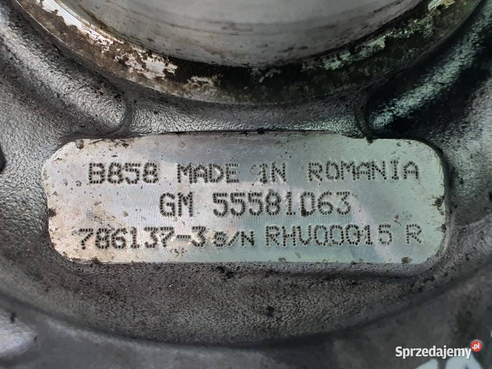 TURBOSPRĘŻARKA Opel Zafira C Astra J Insignia 20 Chełm