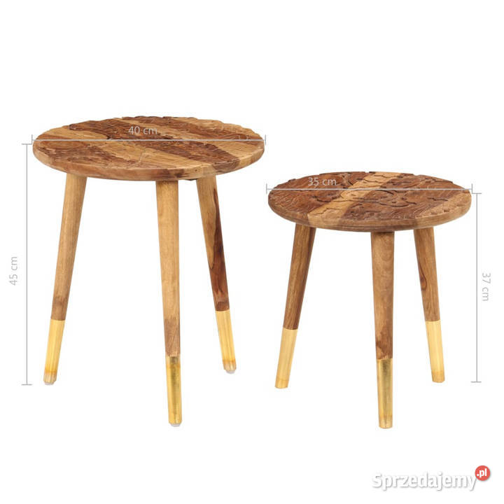 Stoliki kawowe 2 lite drewno WM246231 mazowieckie sprzedam