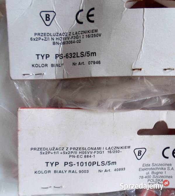 Listwa zasilająca PRZEDŁUŻACZ z łącznikiem 6 i Łódź