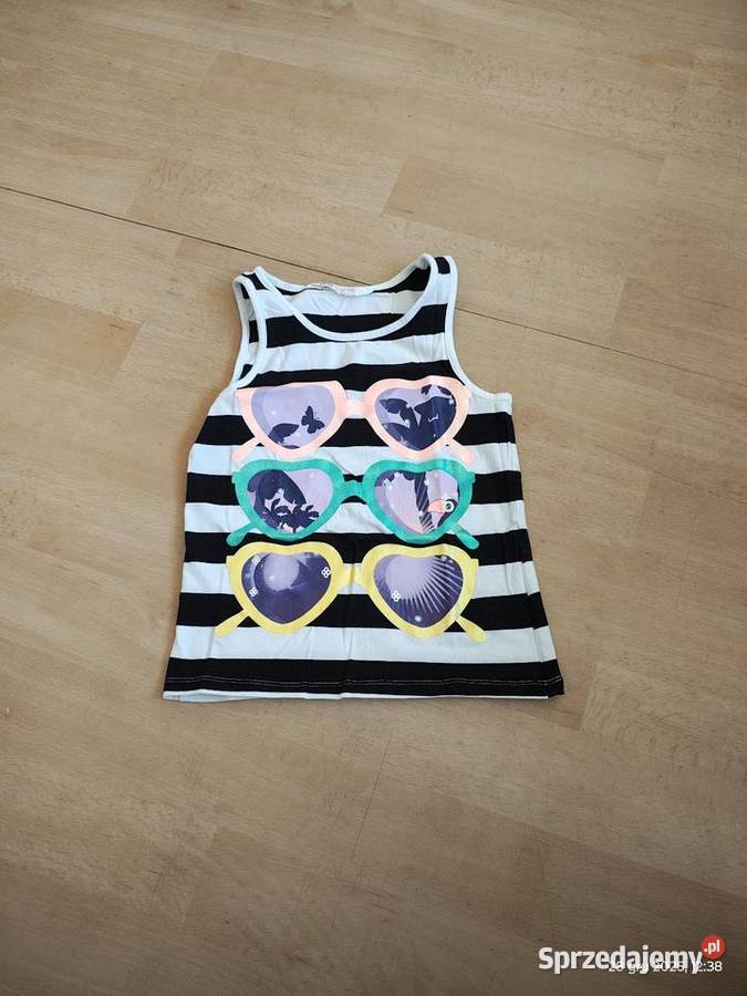 Bluzka bluzeczka tshirt top HM okulary Szczecin