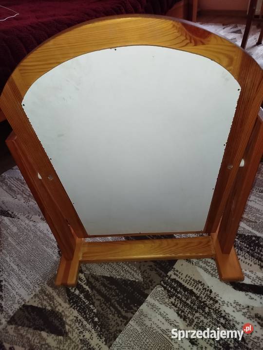 Stylowe lustro drewniane sosna na toaletkę Opole sprzedam