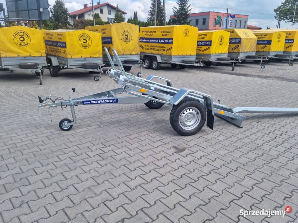 Przyczepa pod motocykl jeden nowa Niewiadów Lesznowola sprzedam
