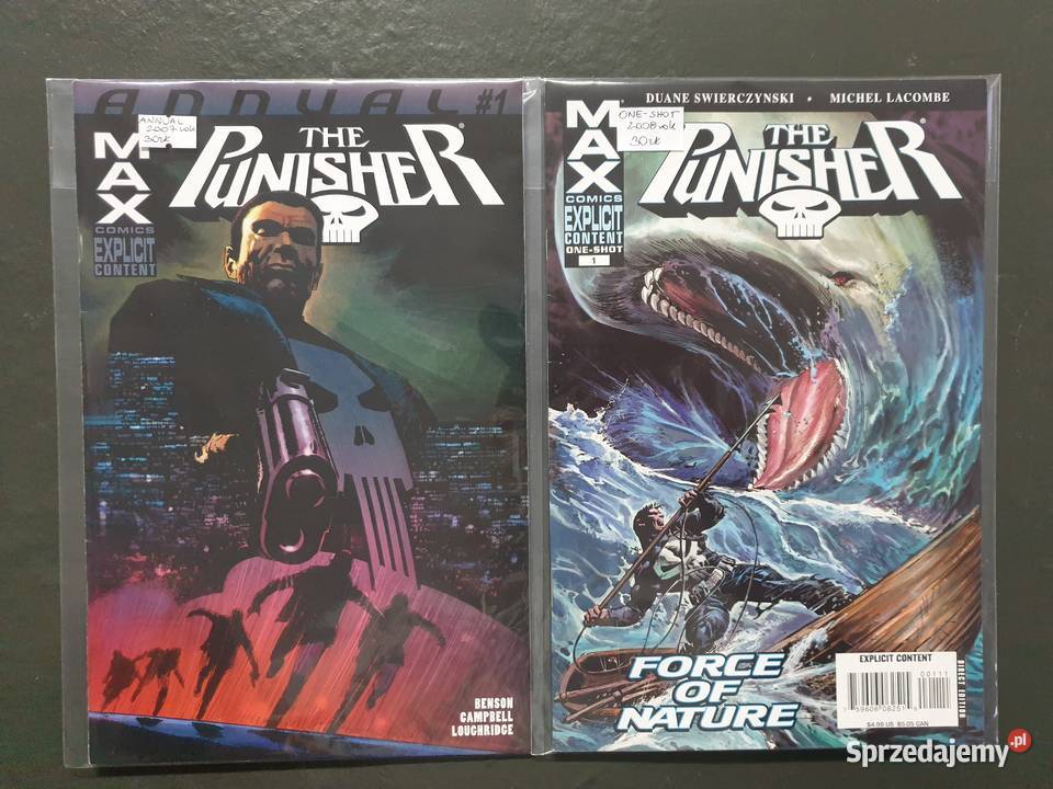 The Punisher 13 oryginalnych komiksów Marvel USA Gdynia