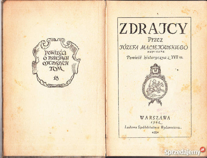02992 ZDRAJCY JÓZEF MACIEJOWSKI historyczne sprzedam