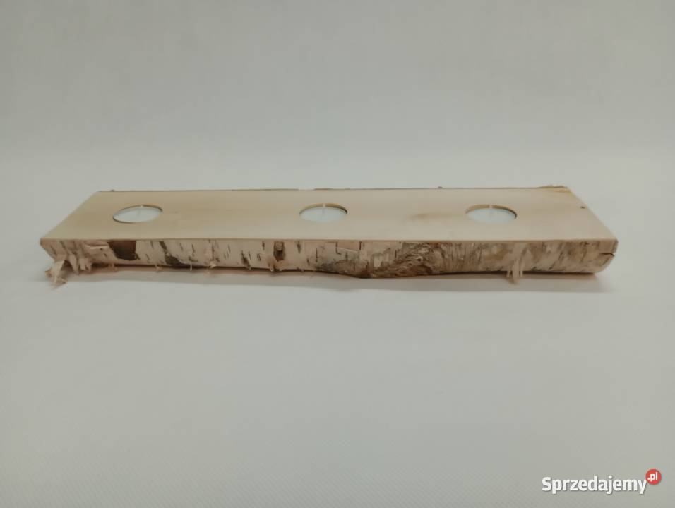 DREWNIANY ŚWIECZNIK NA PODGRZEWACZE ŚWIECZKI lubuskie Żagań