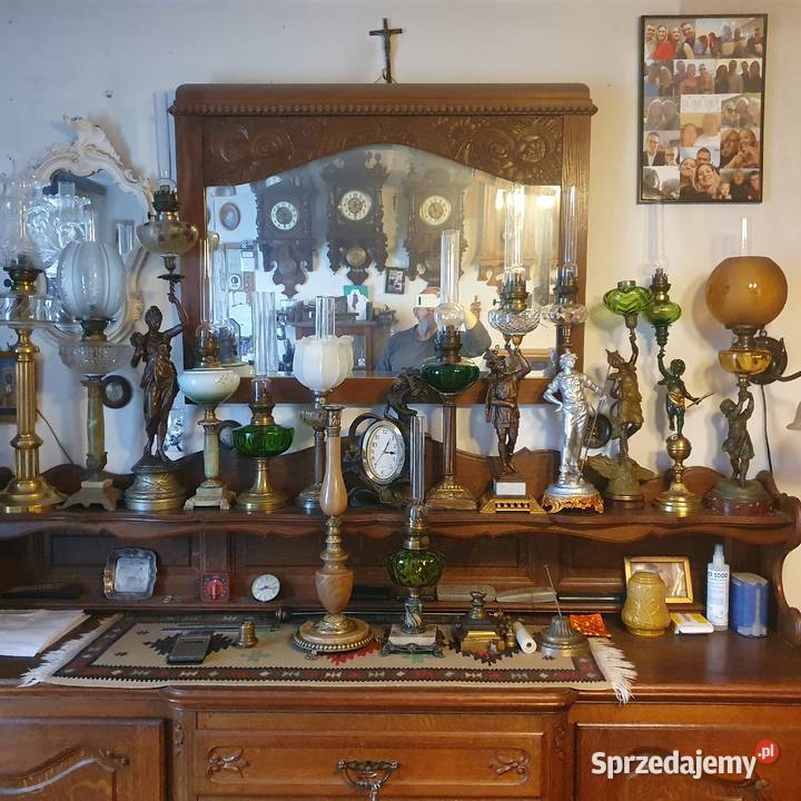 Duża kamienna podstawa do lampy naftowej z Antyki dolnośląskie Wrocław sprzedam