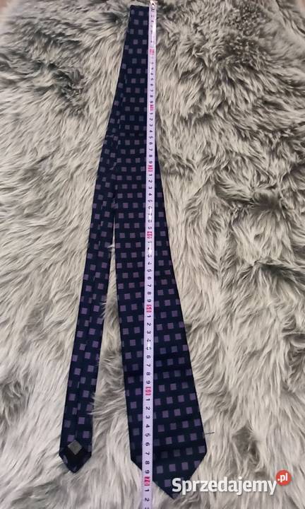 Krawat MarksSpencer krawat czarny kratka