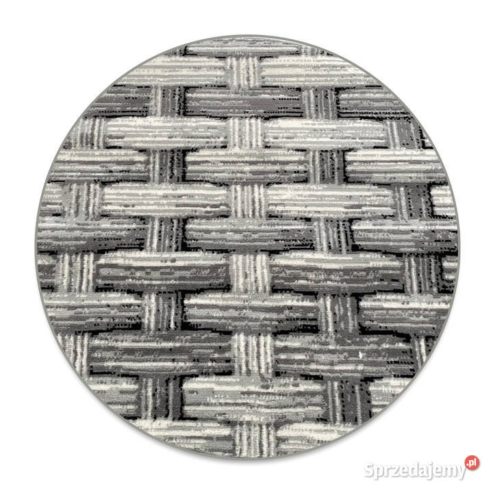 OKRĄGŁY DYWAN 100X100 GĘSTY WŁOS LAILA 15743 Białystok