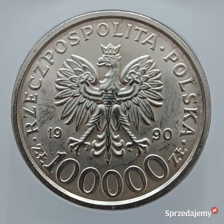 100 000 Solidarność 1990 r Typ B 3 Slab GCN MS