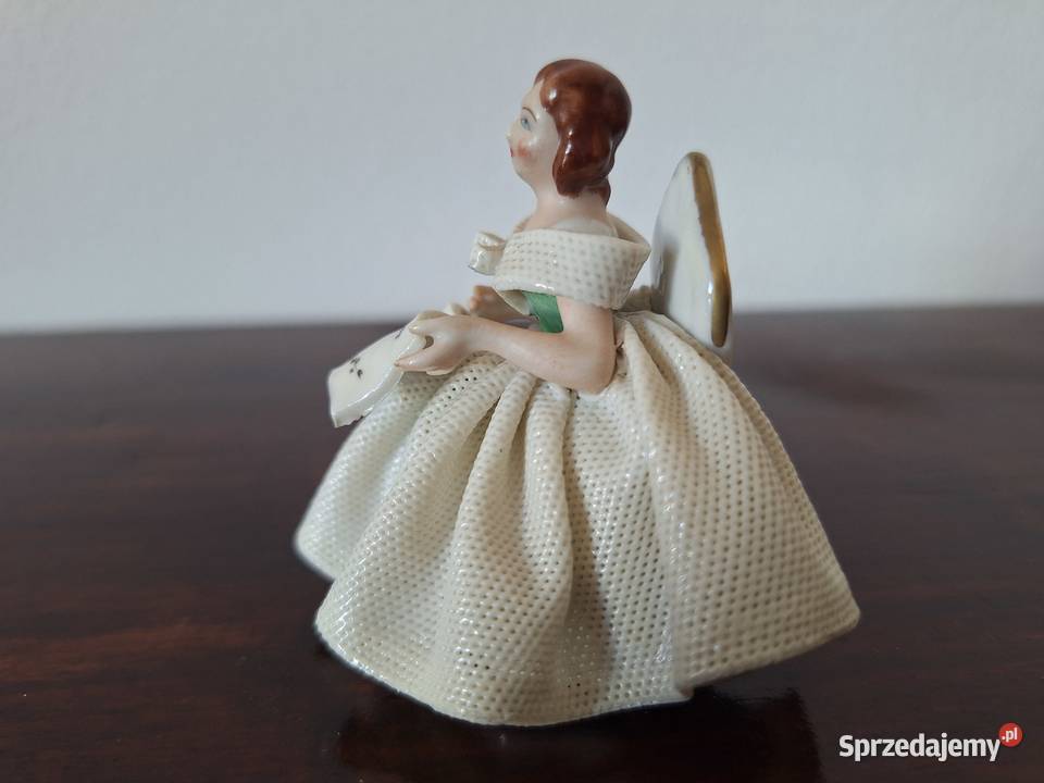 Unikatowa figurka porcelanowa Dresden Koronkowa pomorskie Gdańsk