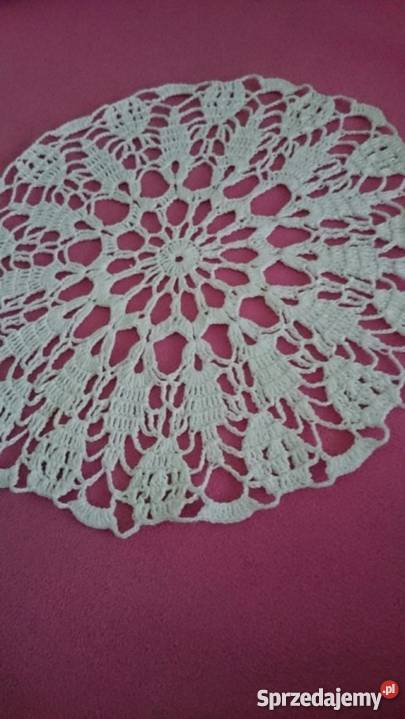 Serwetka szydełkowa średnica 36 dopracowane Bolesławiec sprzedam