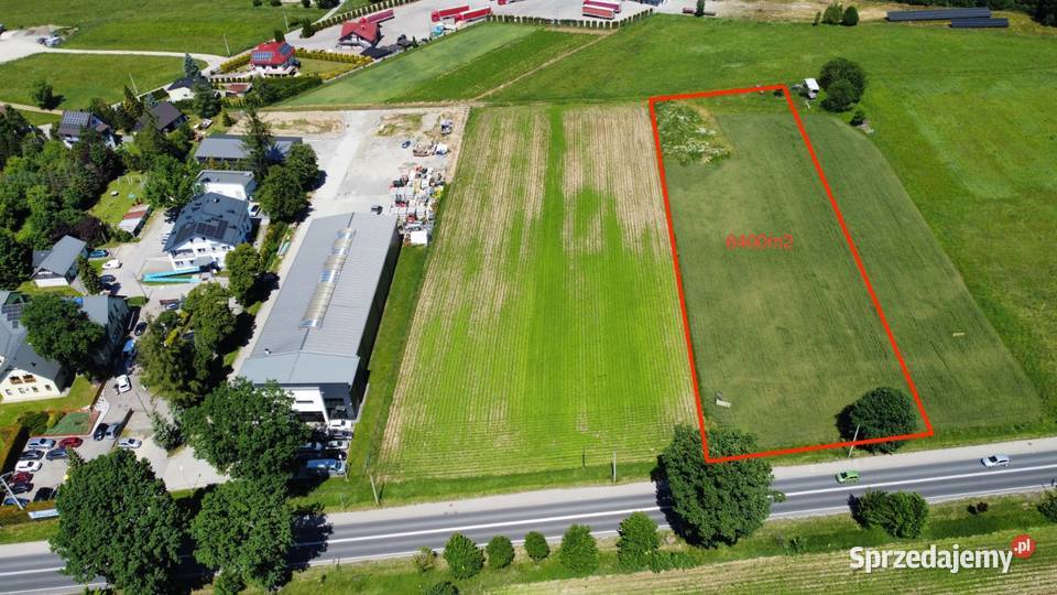 TEREN INWESTYCYJNY 6400 m DK28 JUSZCZYN małopolskie