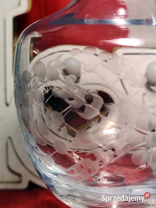 Wazonik vintage kryształowy hand made Wrocław