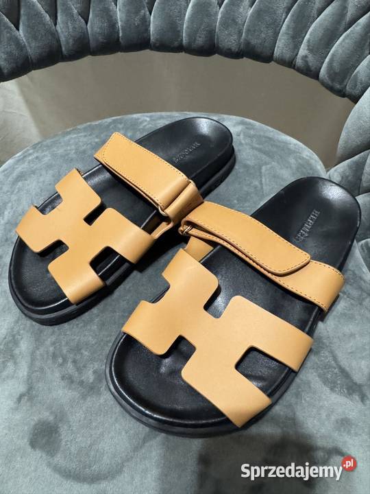 Klapki damskie Herms r38 skóra naturalna WAWA mazowieckie sprzedam