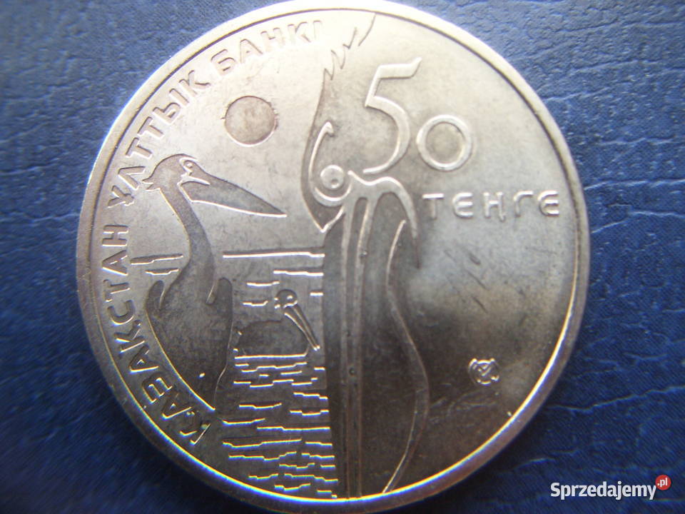 Stare monety 50 tenge 2010 Pelikan Kazachstan podkarpackie Lesko