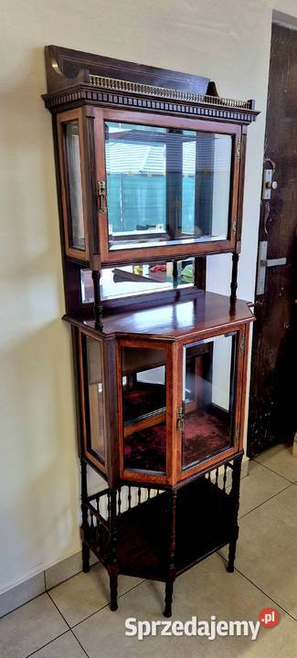 Stara zabytkowa Witryna Serwantka Biedermeier sprzedam