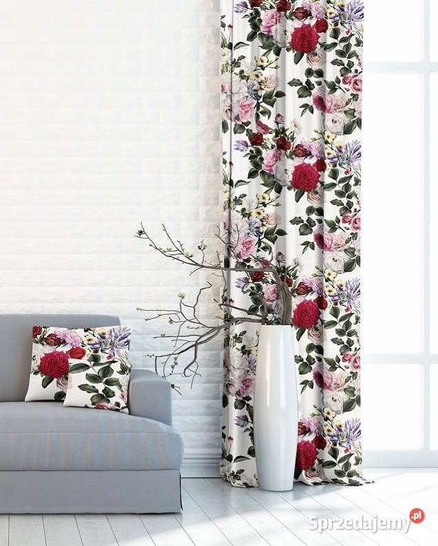 Róże materiał obiciowy tapicerski dekoracyjny Starogard Gdański