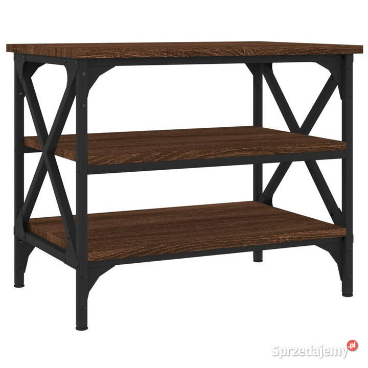 Stolik boczny brązowy dąb 55x38x45 materiał Stoły Warszawa sprzedam