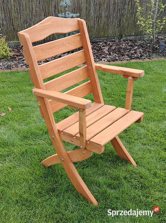 Krzesło ogrodowe drewniane składane krzesło śląskie Kalety