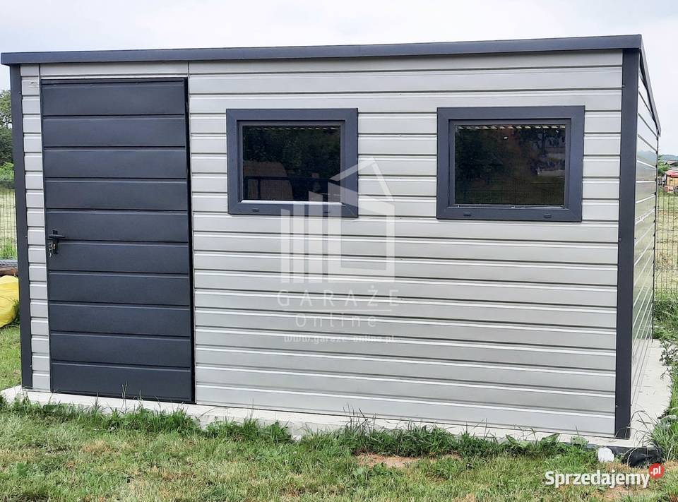 SCHOWEK DOMEK OGRODOWY 35m x 3m drzwi 2x okno małopolskie