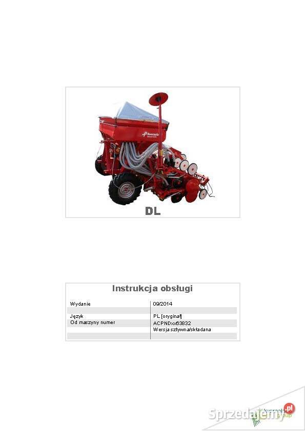 Vicon 16011901 RV 157 187 Instrukcja katalog Szamotuły sprzedam