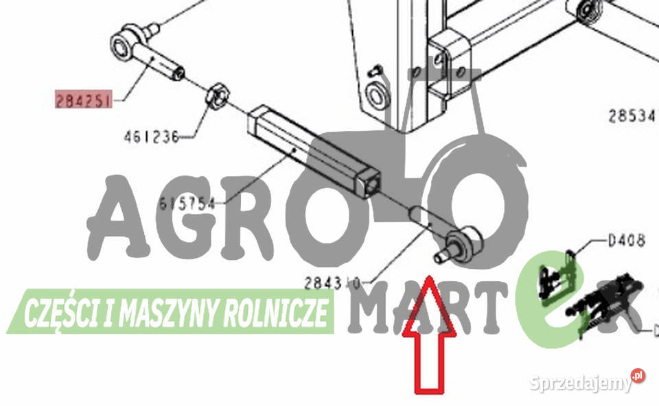 284310 PRZEGUB BELKI LH HARDI Wichrów