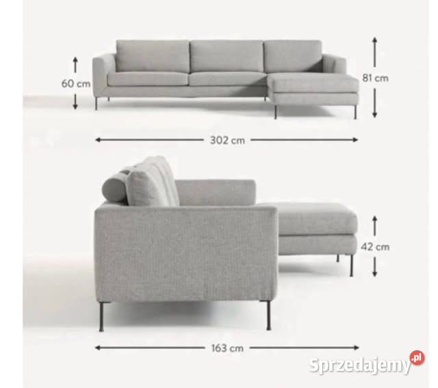 Sofa Westwing narożna 302cm Poznań