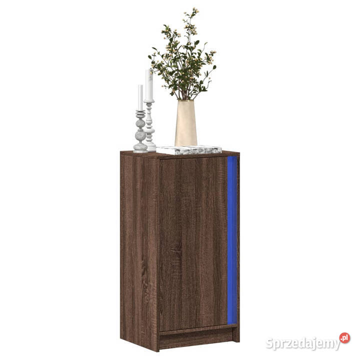 Szafka z LED brązowy dąb 425x34x85 WM852144 mazowieckie Warszawa sprzedam