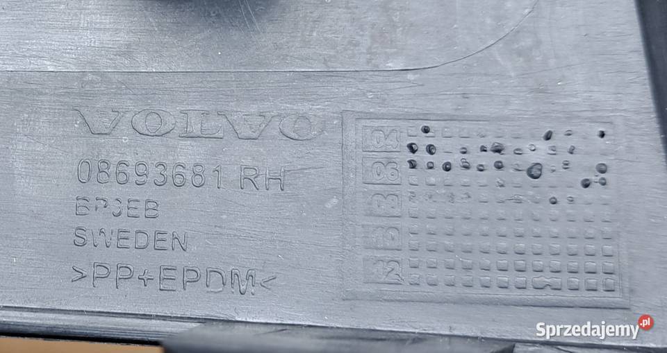 LISTWA ZDERZAKA PRAWY TYŁ VOLVO V70 08693681 Mielęcin
