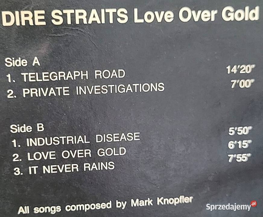 Dire Straits Love over gold płyta winylowa