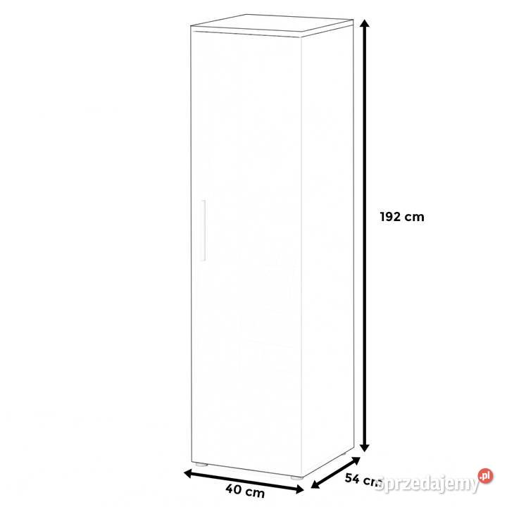 Szafa Komoda Słupek Zamykany Regał Pojemny 54cm Elbląg