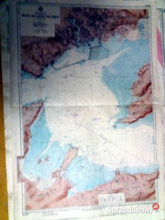 Mapa morska NIEMIECKA Reede und Hafen von Brest 3ed82 Unikat