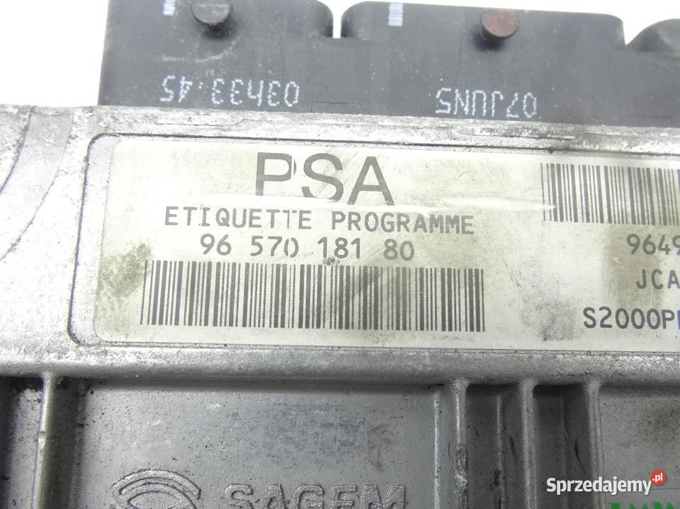 CITROEN C2 C3 KOMPUTER SILNIKA 215851708A Przemęt