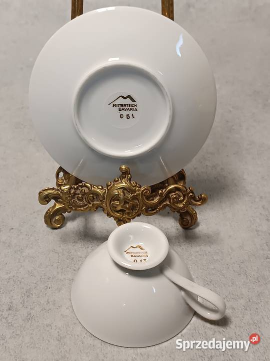 Mitterteich Filiżanka Kolekcjonerski Duet Antyki sprzedam