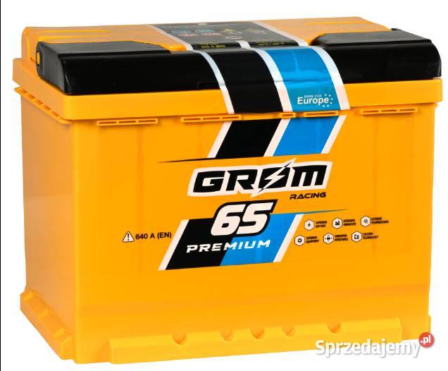 Akumulator Grom Racing 65Ah 640A EN PRAWY PLUS Akumulatory Pruszków