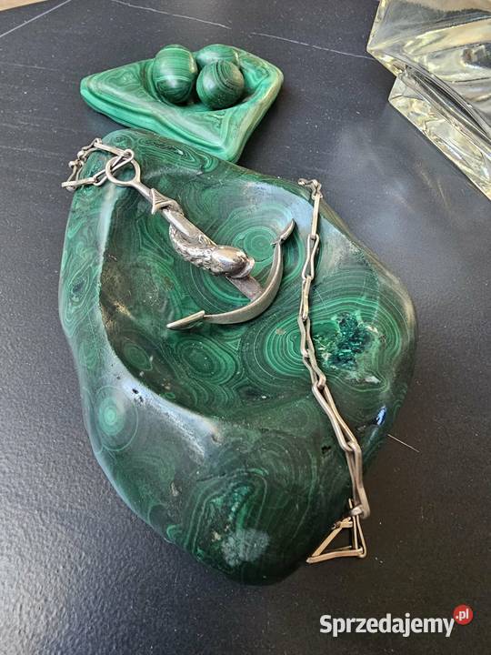 Srebrny naszyjnik kotwica ryba Warszawa