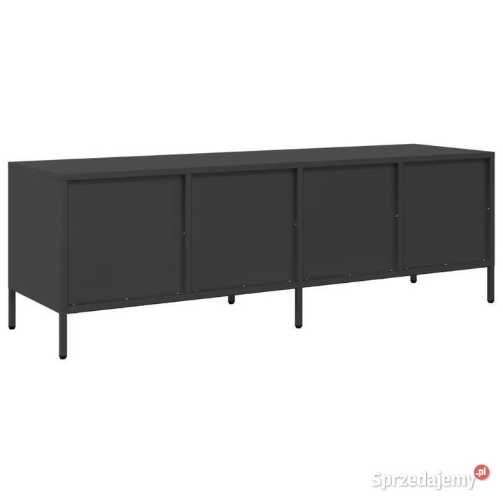 Szafka RTV czarna 135x39x435 stal walcowana na mazowieckie Warszawa sprzedam