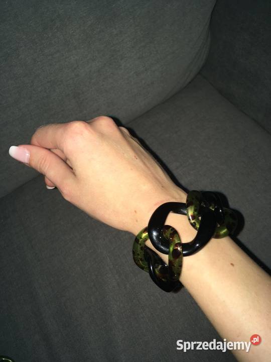 Piękny nowy komplet naszyjnik i bransoletka Nisko