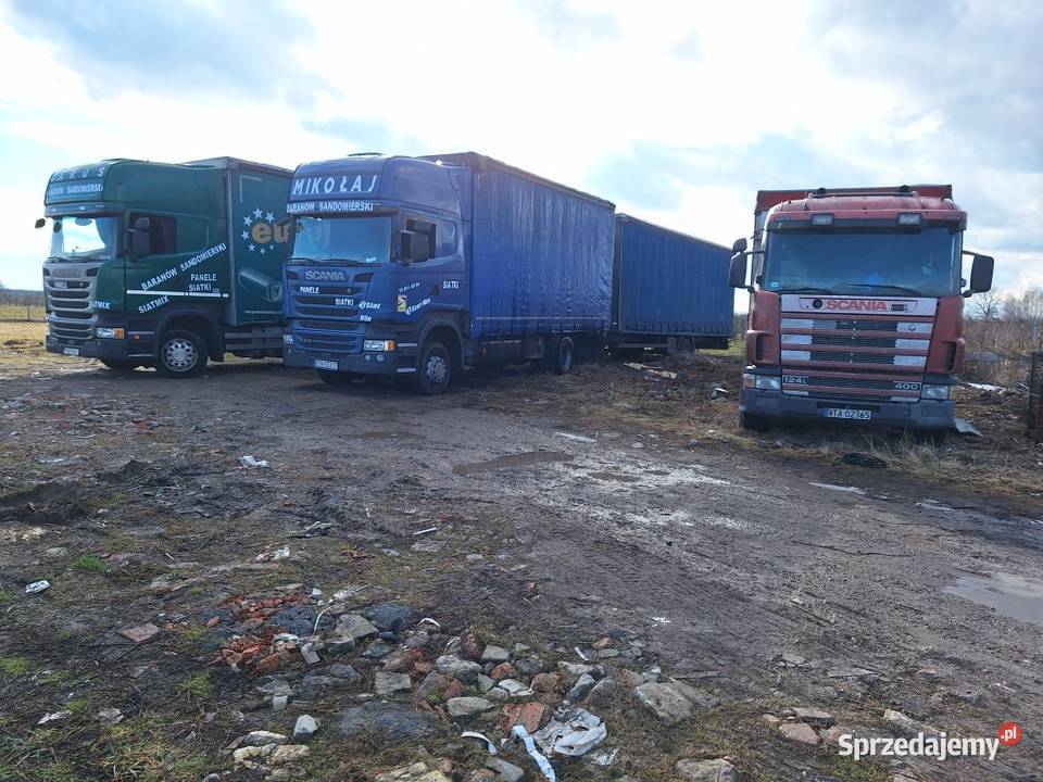 Scania R410 tandem zestaw 2016 4 sztuki Baranów Sandomierski