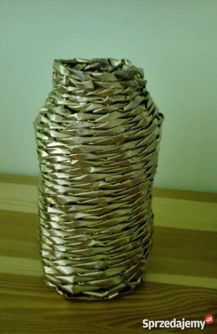Papierowa wiklina wazony serca koszyczki ozdoby