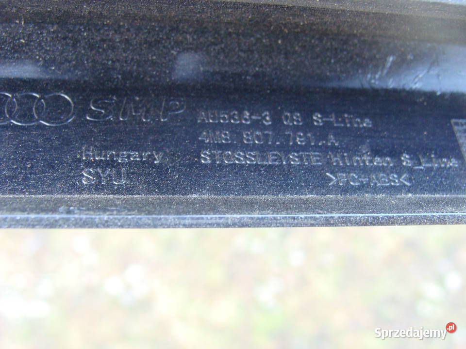 AUDI Q8 SLINE LISTWA ZDERZAKA TYLNEGO 4M8807791A Goleniów