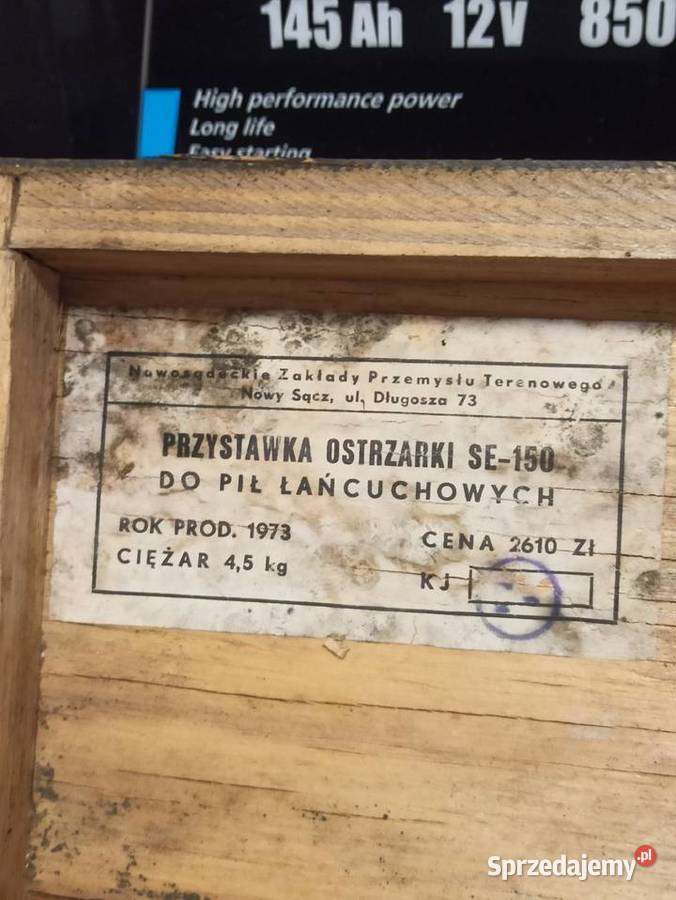 Przystawka ostrzałki SE150 do pił łańcuchowych Skierniewice