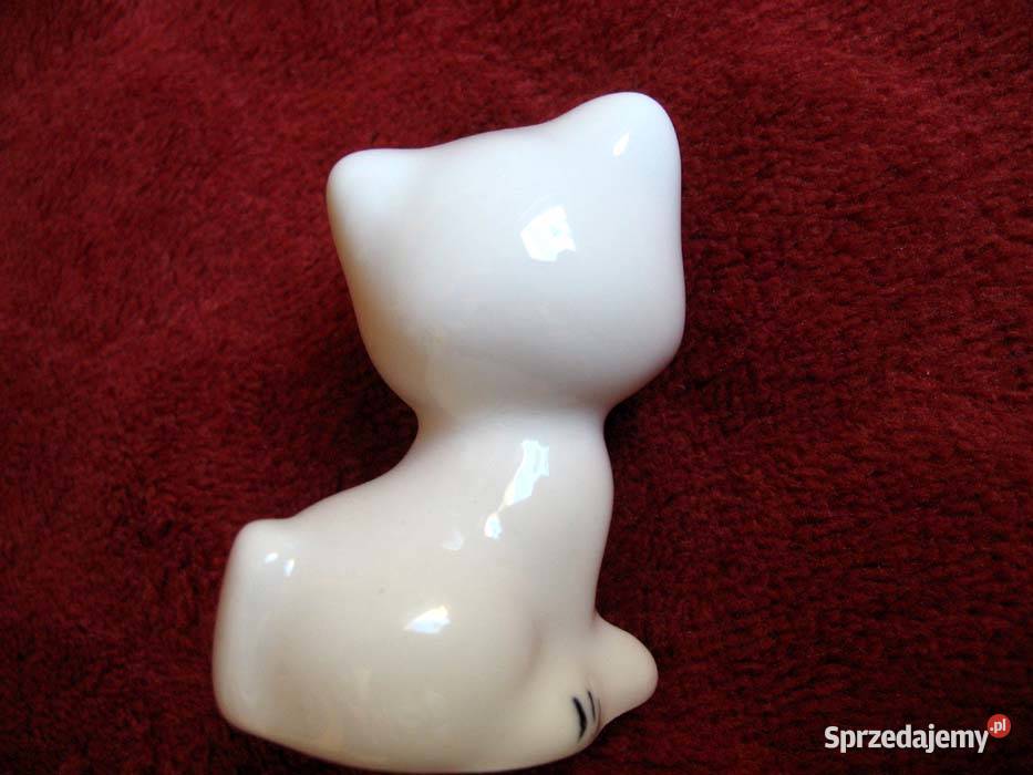 Kot malutki uroczy kotek Figurka porcelana 5 x Siedlce