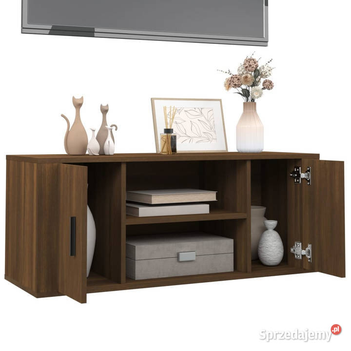 Szafka pod telewizor brązowy dąb 100x35x40 Warszawa sprzedam