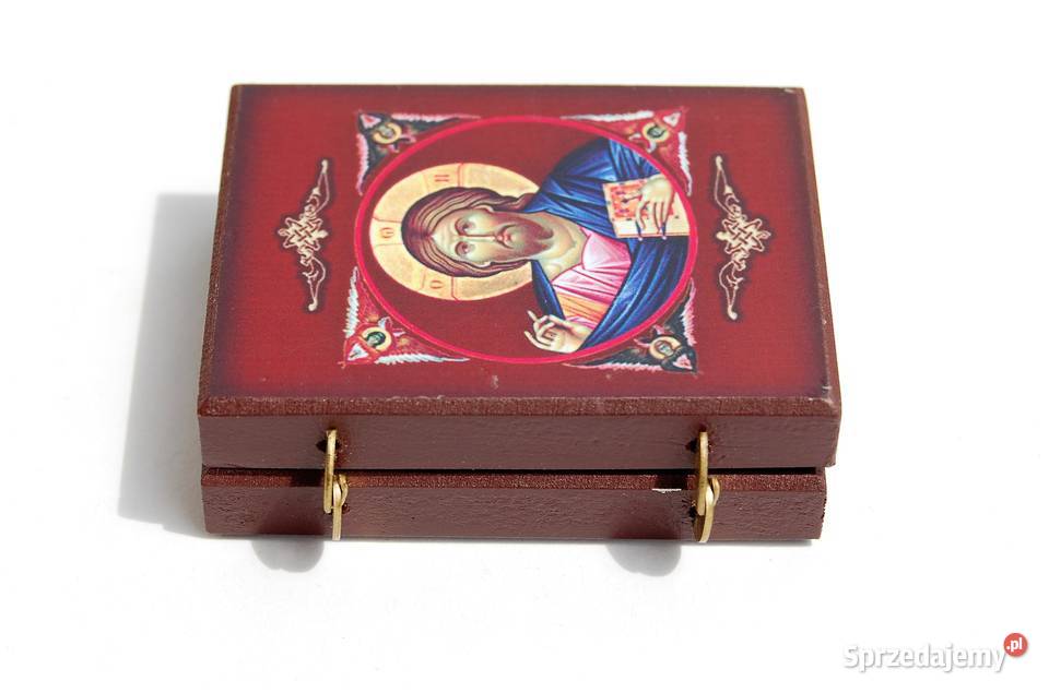 Ikona rozkładana rosyjska Jezus Maryja Józef Lublin