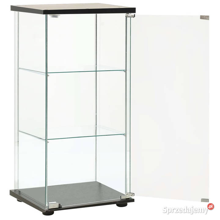 Szafka ze szkła hartowanego czarna WM322798 Warszawa