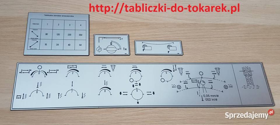 Szlifierka BHU50 Tabliczka Tabliczki Zelów