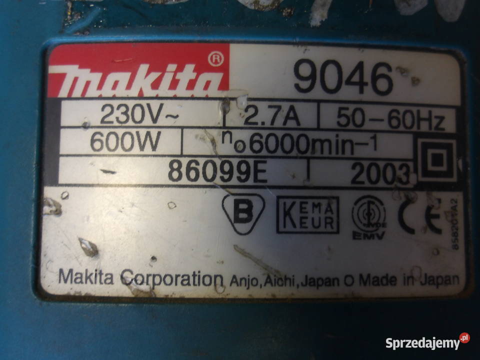 MAKITA 9046 szlifierka oscylacyjna 600W Pleszew sprzedam